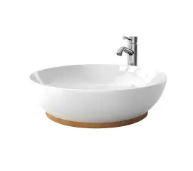 Раковина с деревянным основанием EcoBowl Zen